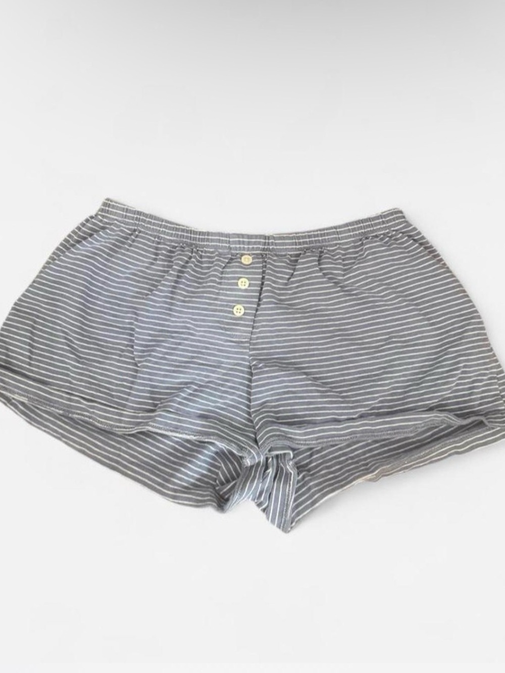 Brandy Melville Blue Striped Lounge Shorts